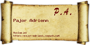 Pajor Adrienn névjegykártya